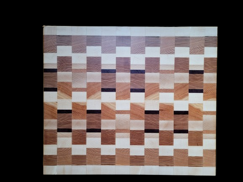 Reclaimed 80 yr old Douglas Fir, Eastern Maple and Purple Heart