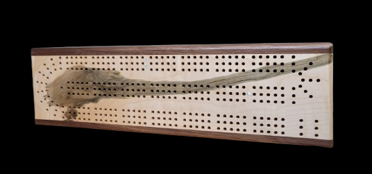 Black Walnut and Spalted Eastern Maple Crib Board