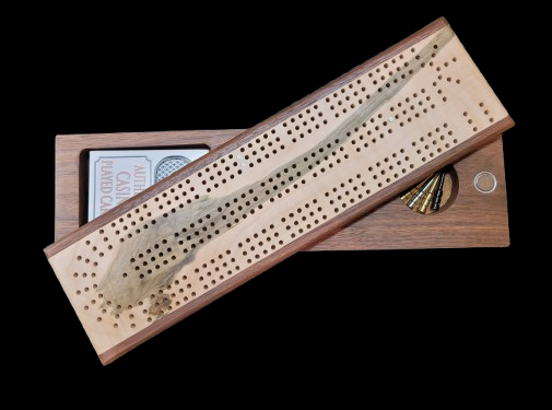 Black Walnut and Spalted Eastern Maple Crib Board