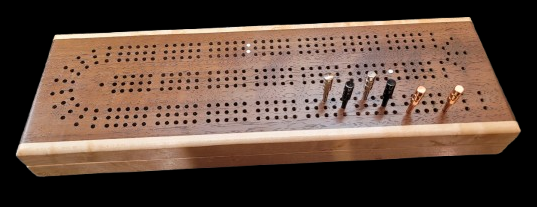 Black Walnut and Figured Bird's Eye Eastern Maple Pivot Crib Board